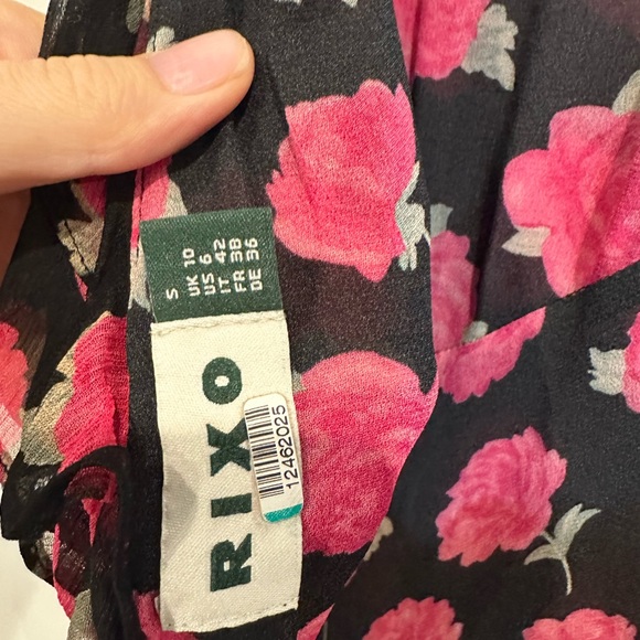 Rixo Rio Dress in Vintage Rose Black - Picture 6 of 9